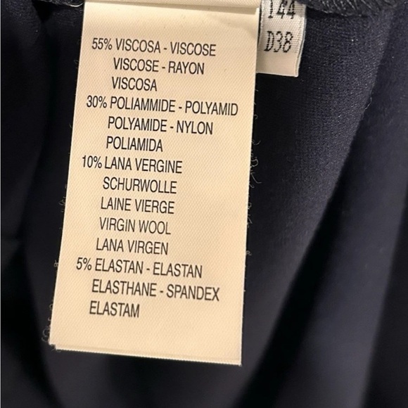 Blumarine Sheath Dress Midi Women's Size I 44 US 8 Navy Party Cocktail Italy NWT - Picture 5 of 8